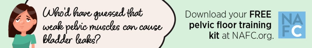 sad girl ad for pelvic floor toolkit.