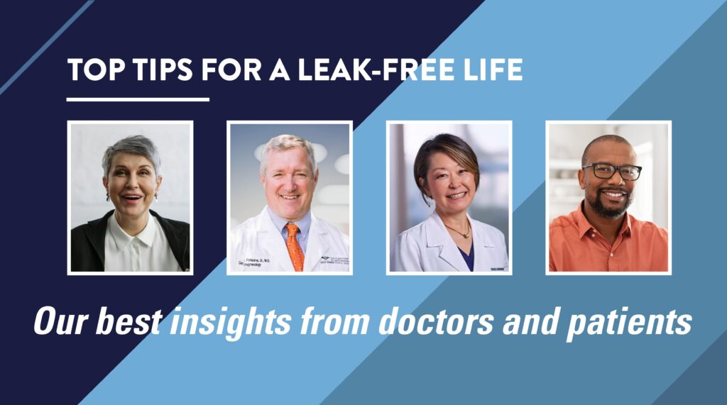 Bladder Health Awareness Month image of doctor and patients featured.